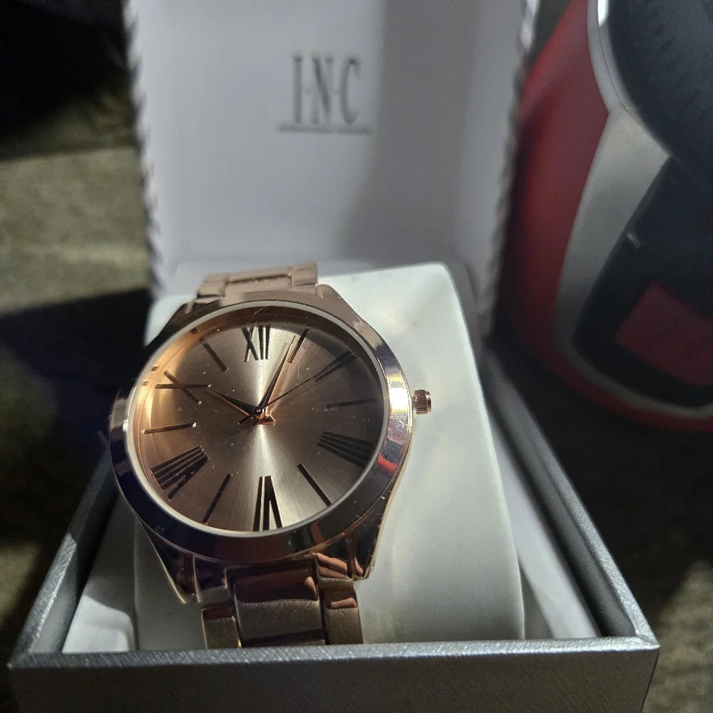New Inc Rose Gold Tone Bracelet Watch